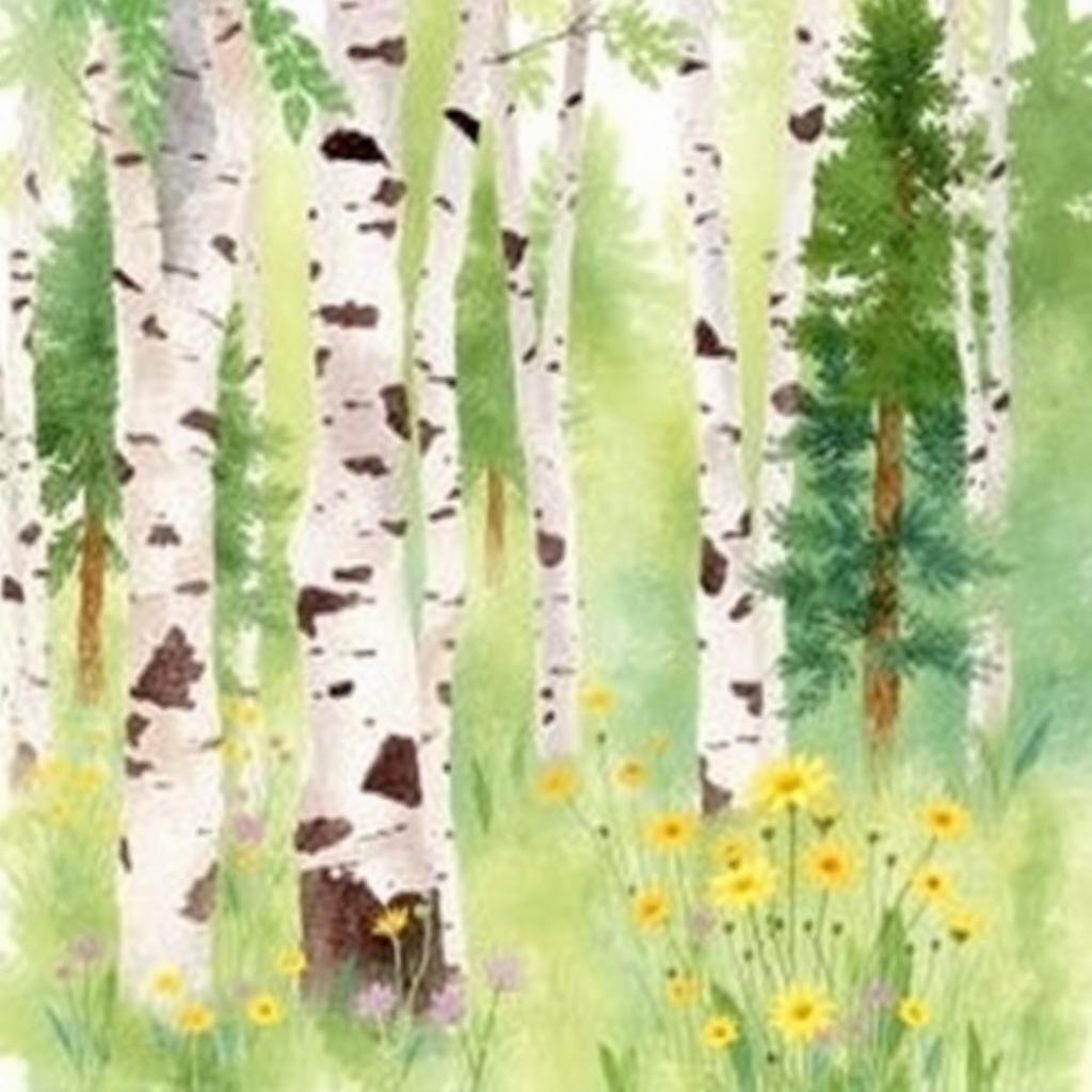 Birch Chorus by Ana Cortez