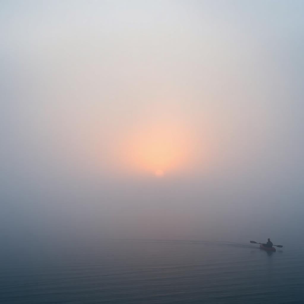 Kayaker in the Fog by Ingrid Halvorsen